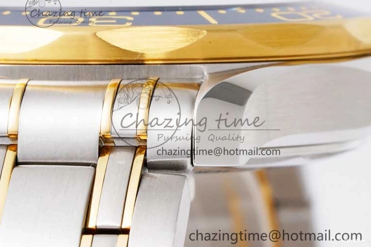 0118 ZeroBulk Seamaster Diver 300M SS YG Blue Ceramic Bezel JVSF 1:1 Best Edition Blue Dial on SS YG Bracelet A 7784